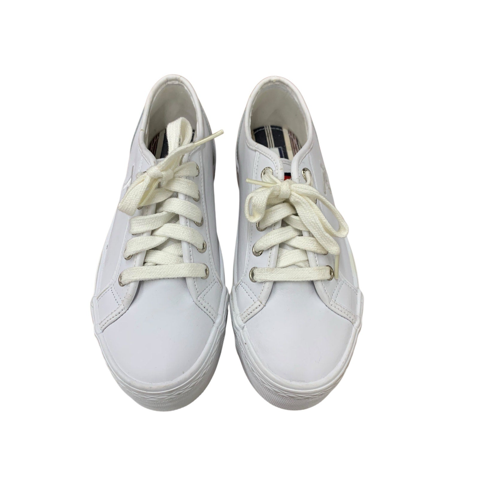 NWOT Tommy Hilfiger Court platform leather sneakers sz 7