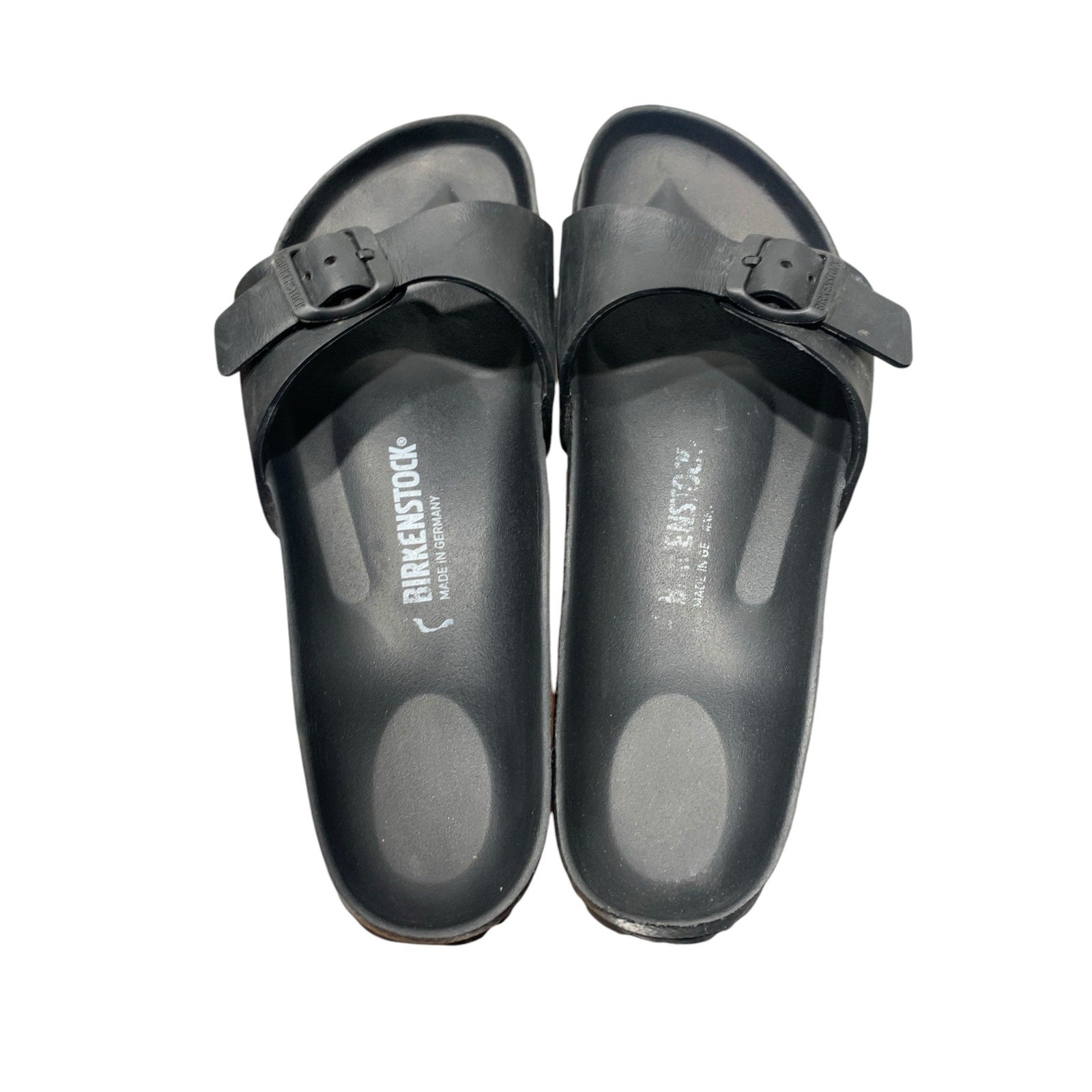 Birkenstock Madrid Essentials EVA Slide Sandal - Black Size 38 L7 M5 NARROW