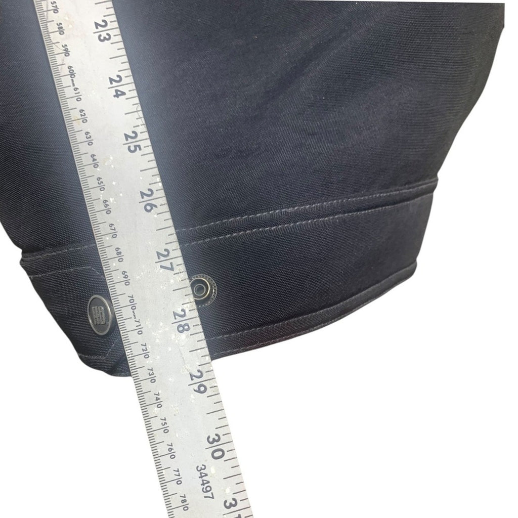 Harley Davidson Mens Tall L Black Hooded Motorcycle Jacket Full Zip Emblem