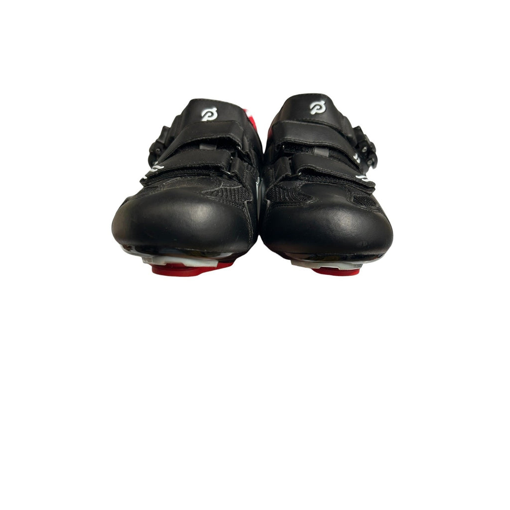 Peloton Cycling Shoes Black White Red EU 38 Look Delta Cleats Indoor Spin Bike