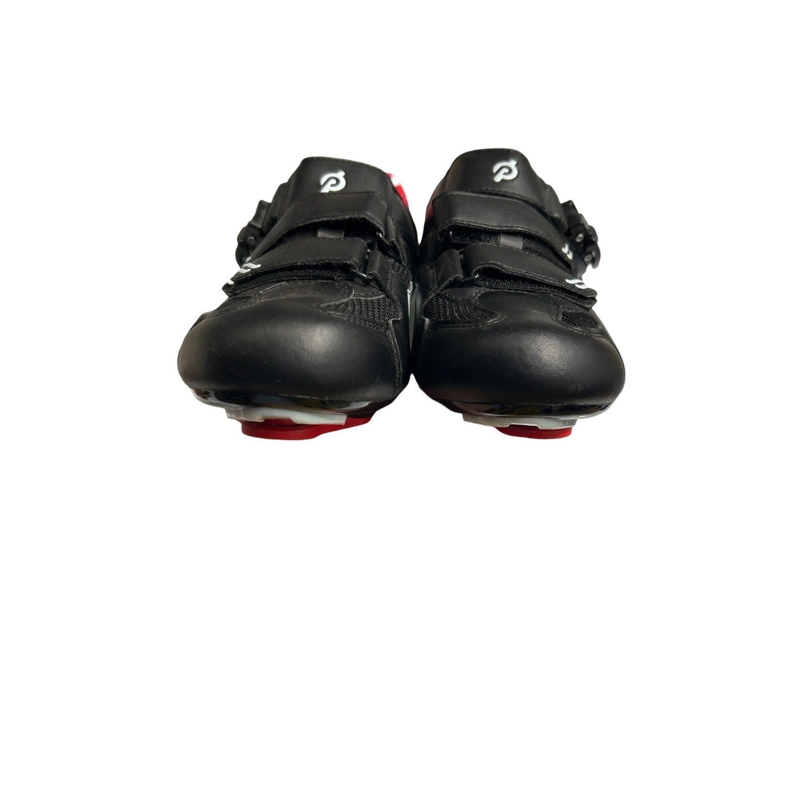 Peloton Cycling Shoes Black White Red EU 38 Look Delta Cleats Indoor Spin Bike