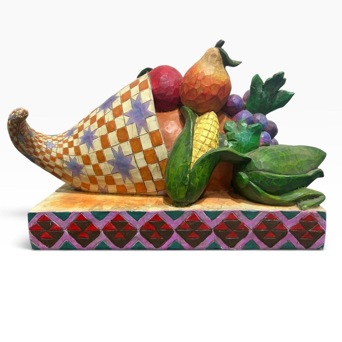 Jim Shore Heartwood Creek Bless This Bounty Cornucopia Figurine 116607 2004 Cute