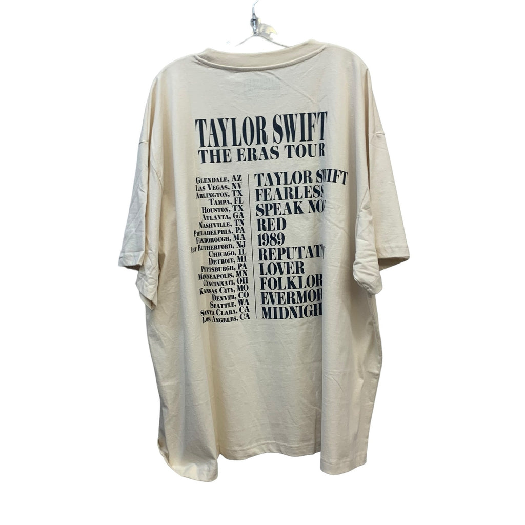 Eras Tour T-Shirt Beige - Size 4x Taylor Swift