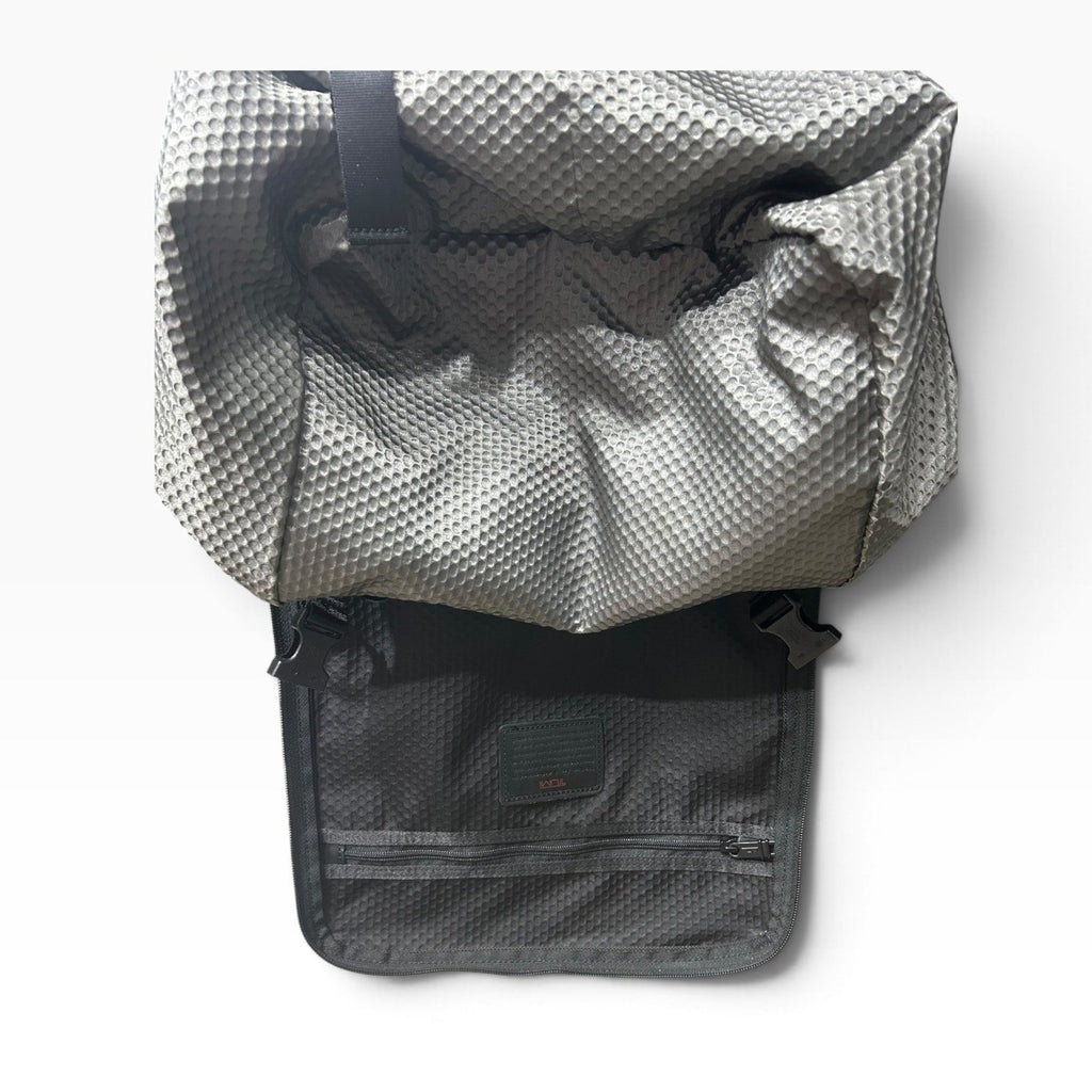 Tumi Alpha Black Ballistic Nylon Wheeled Backpack Laptop Travel Bag 26103D4