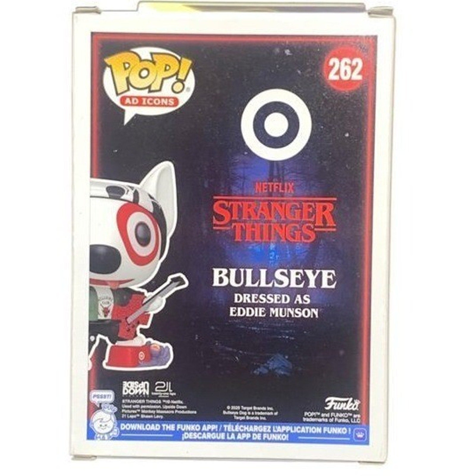 Funko Pop Ad Icons Bullseye Dressed as Eddie Munson Stranger Things Target 262