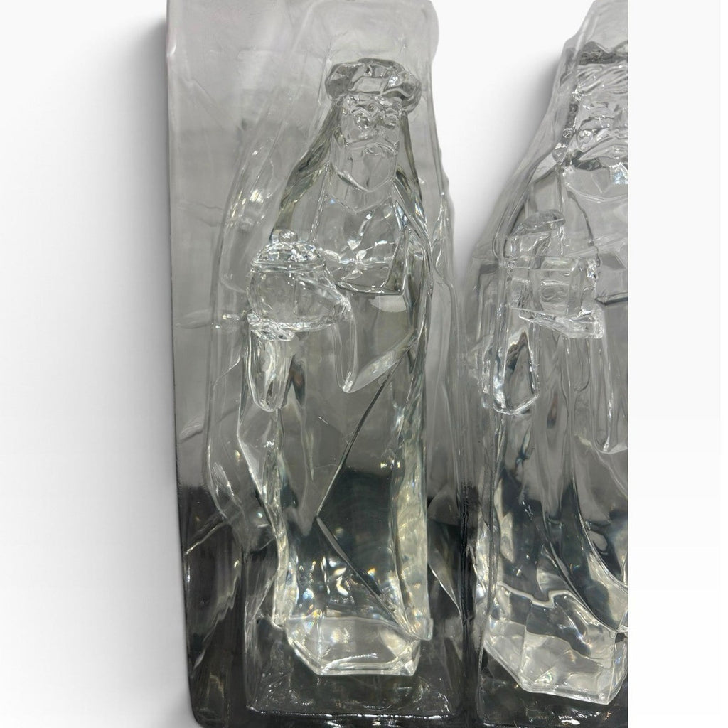 Target Clear Acrylic 6 Piece Nativity Set Figurines 7 Inch Christmas Decor Cute