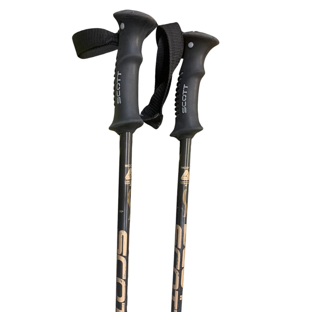 Scott Graphite Ski Poles 52" Black and Gold