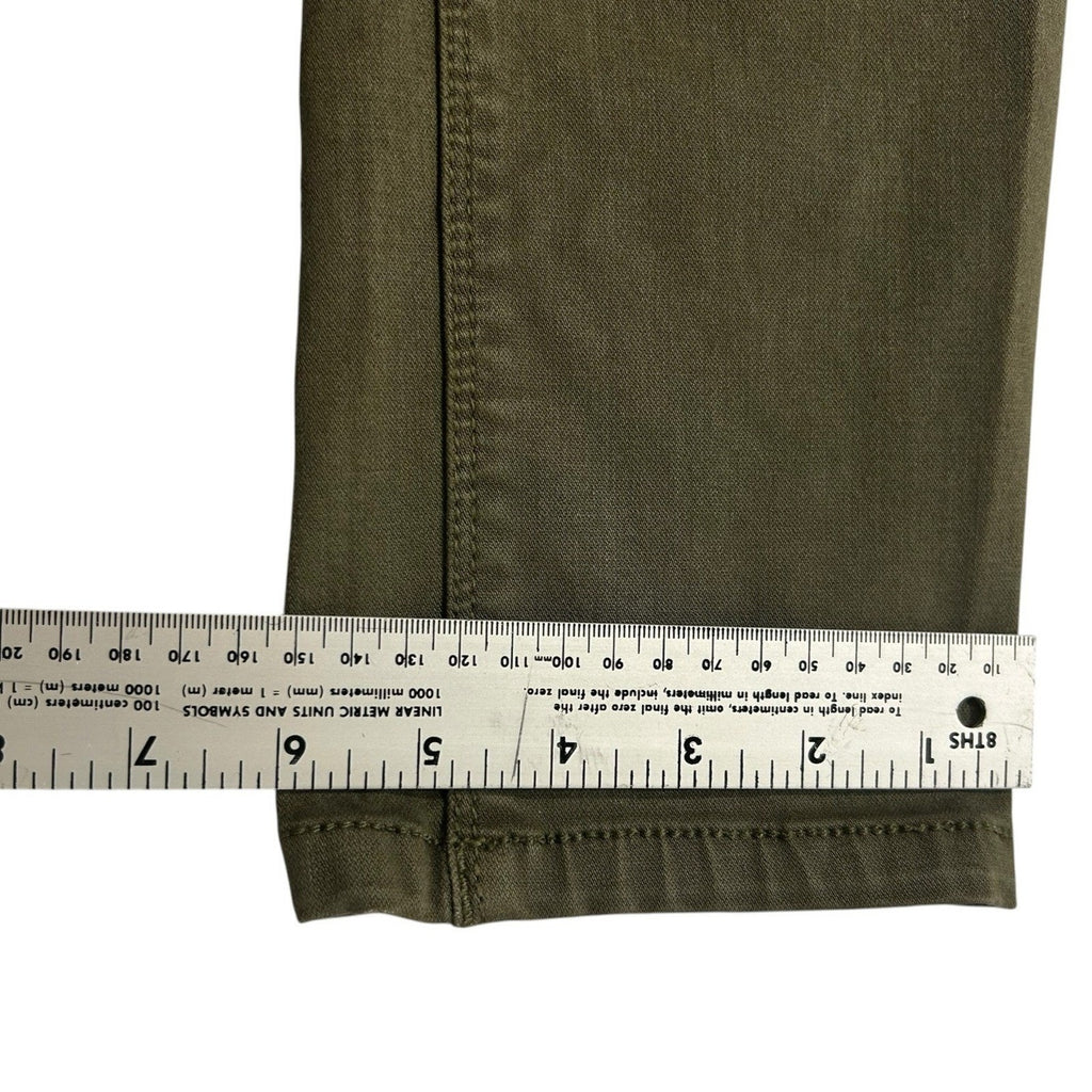 DL1961 Nina High Rise Skinny Pants Olive Green 4-Way Stretch Size 31 UTILITY MIN