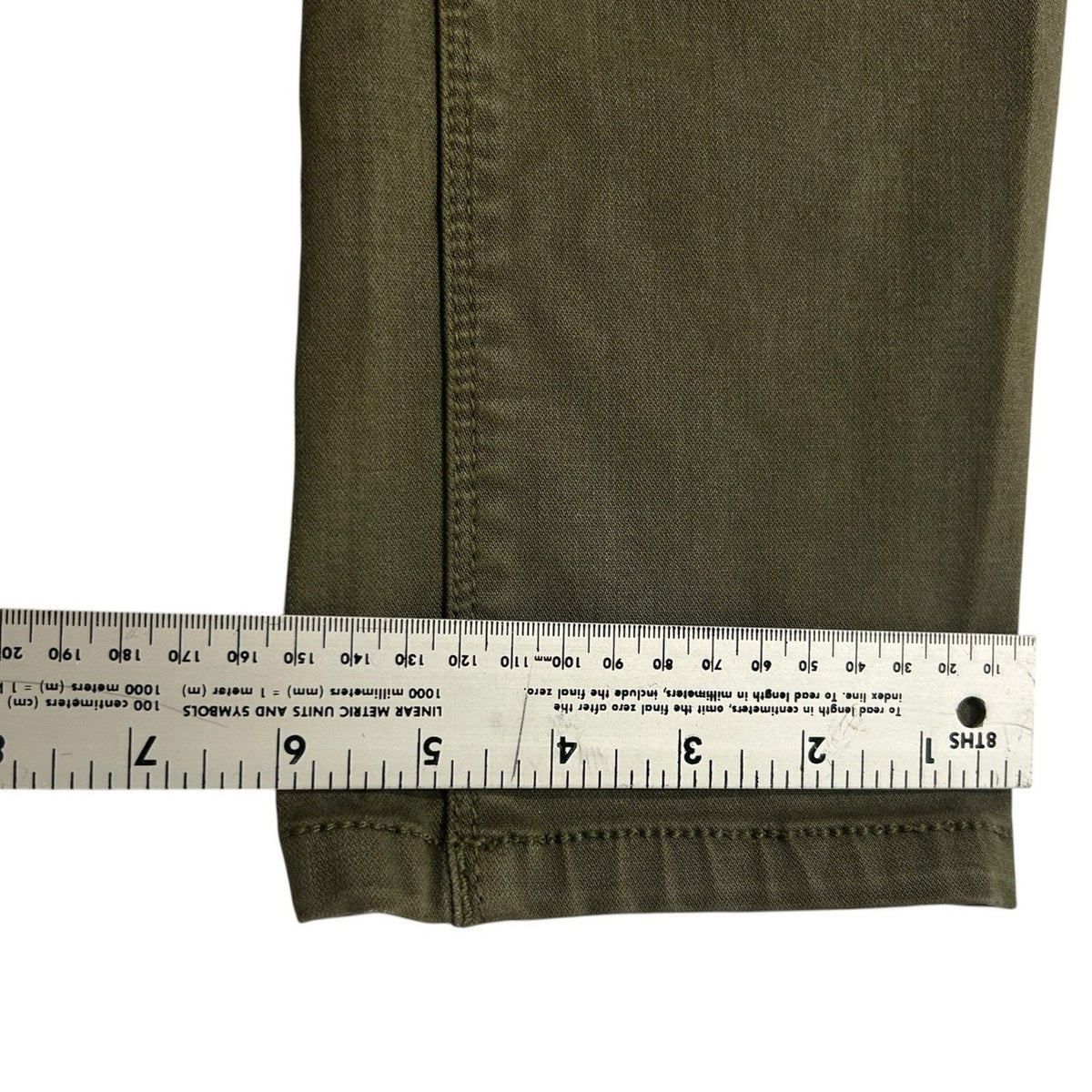 DL1961 Nina High Rise Skinny Pants Olive Green 4-Way Stretch Size 31 UTILITY MIN