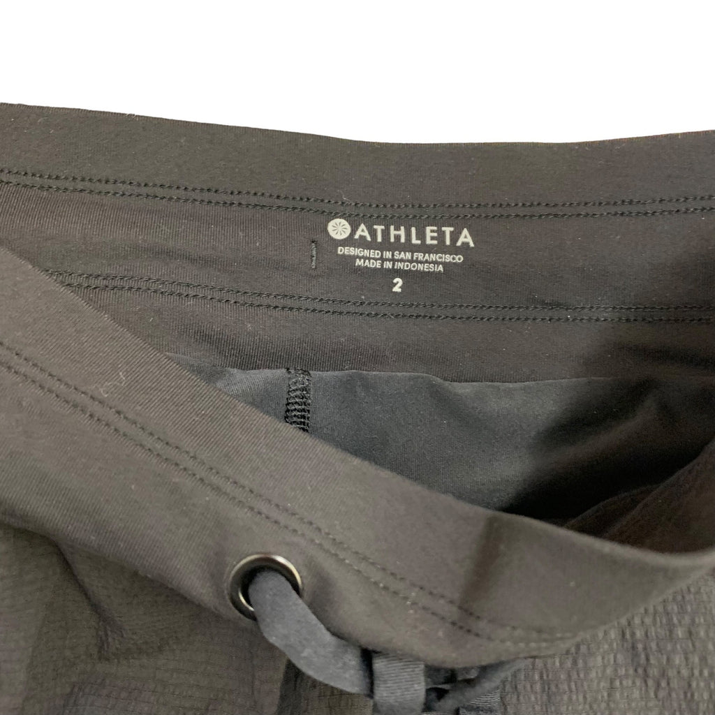 Athleta TREKKIE MID RISE SKORT Black SZ 2