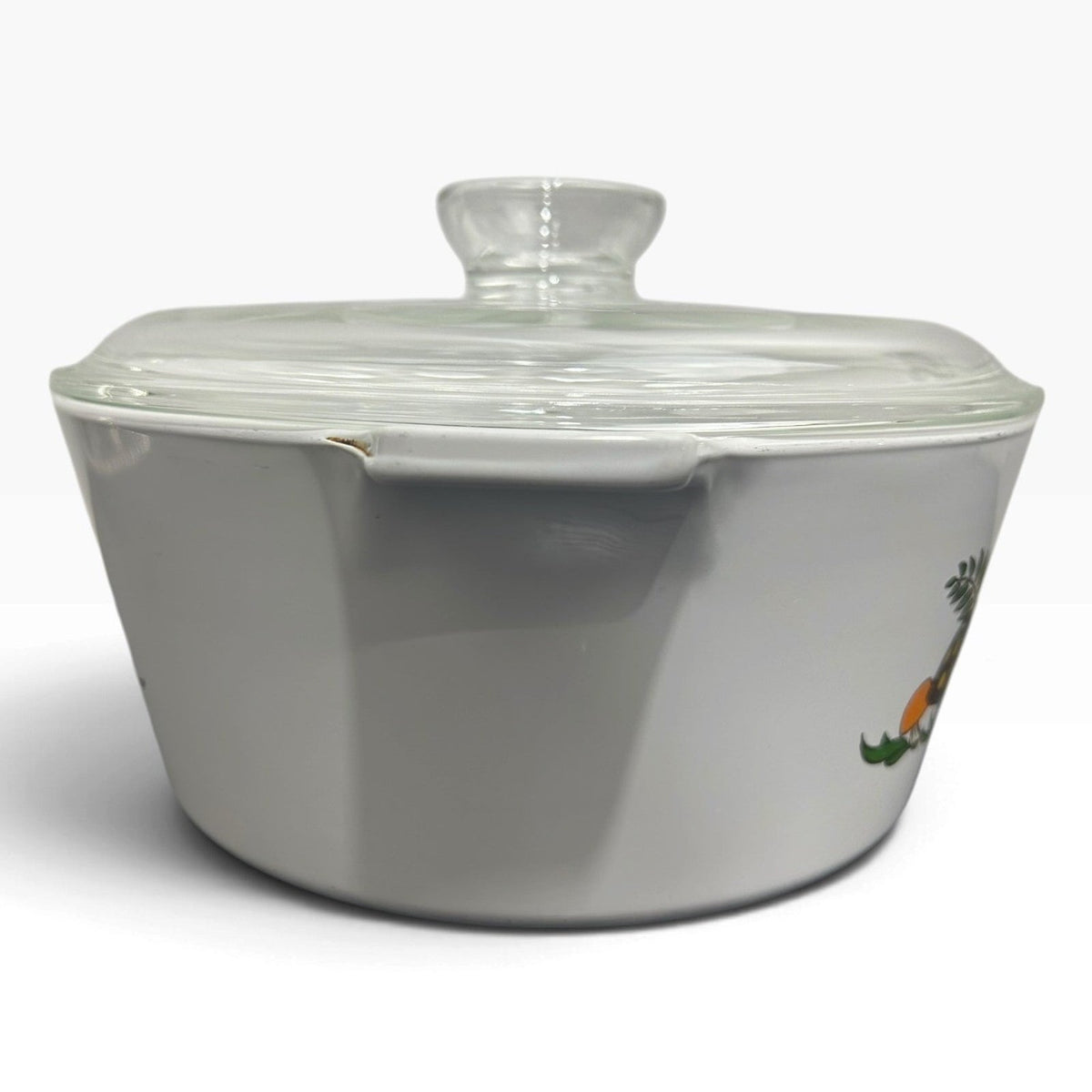 Vintage Corning Ware Merry Mushrooms 2.5 Quart Round Casserole Dish with Lid