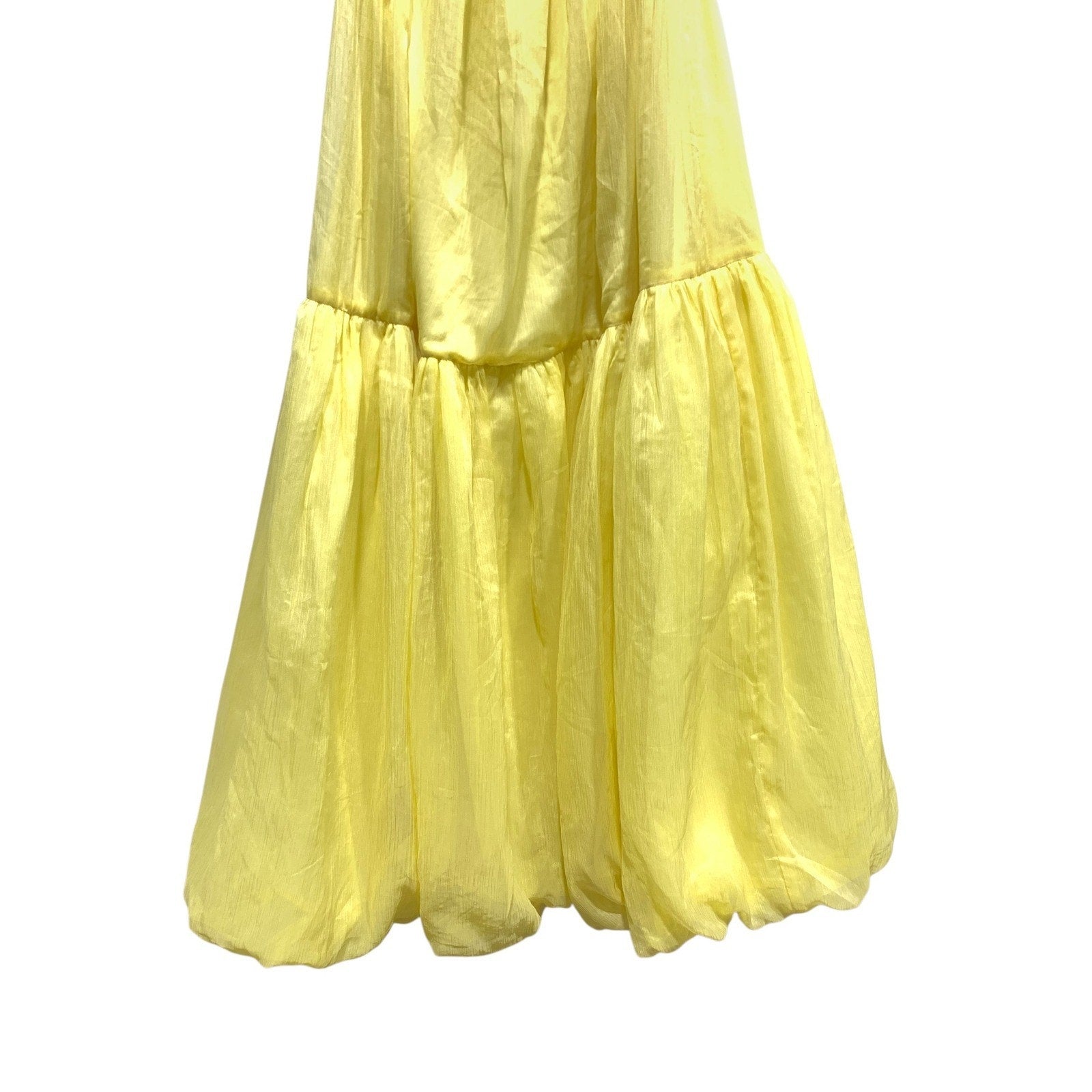 Hello Molly Unforgettable Style Strapless Maxi Dress Yellow US 2 Summer