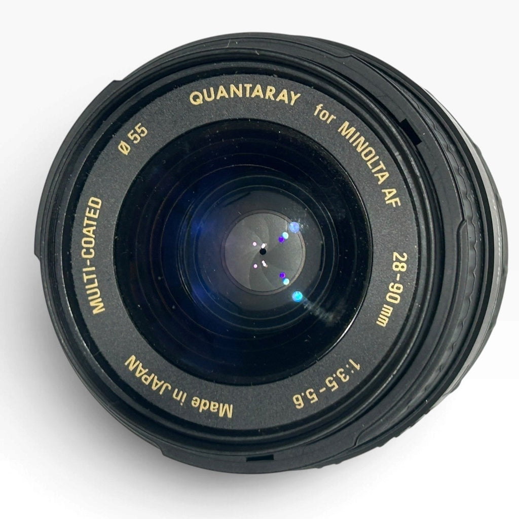 Quantaray 28-90mm f/3.5-5.6 D Aspherical AF Lens for Minolta AF Mount 55mm Japan