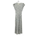 Reformation Gavin Blue Floral Midi Dress Cream Cap Sleeve Open Back Size 4 Slit