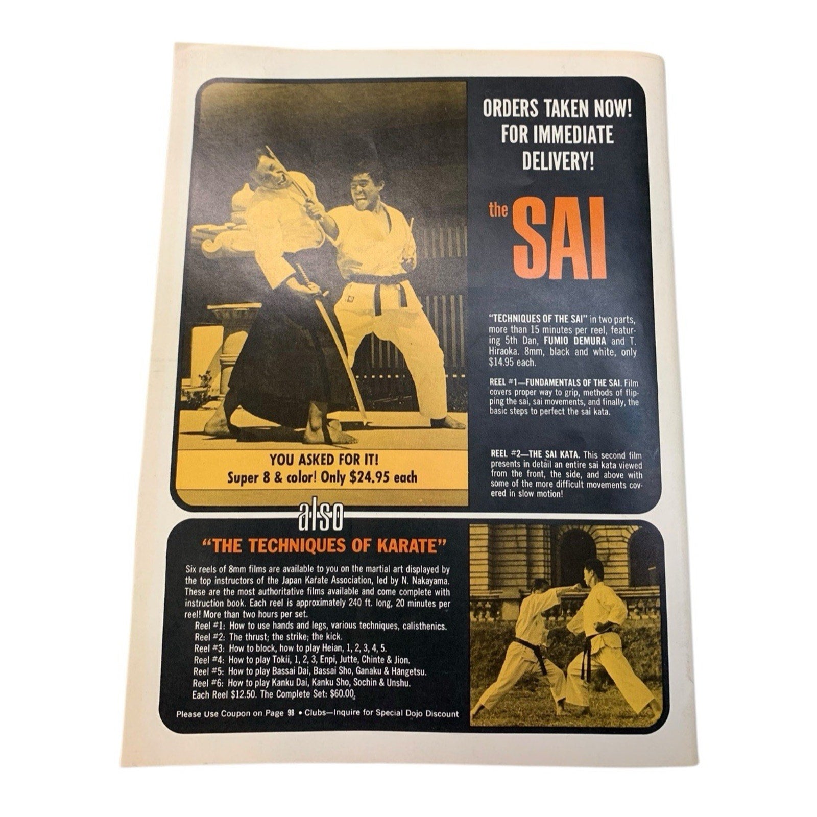 1969 BLACK BELT YEARBOOK GOGEN "THE CAT" YAMAGUCHI KARATE KUNG FU MARTIAL ARTS