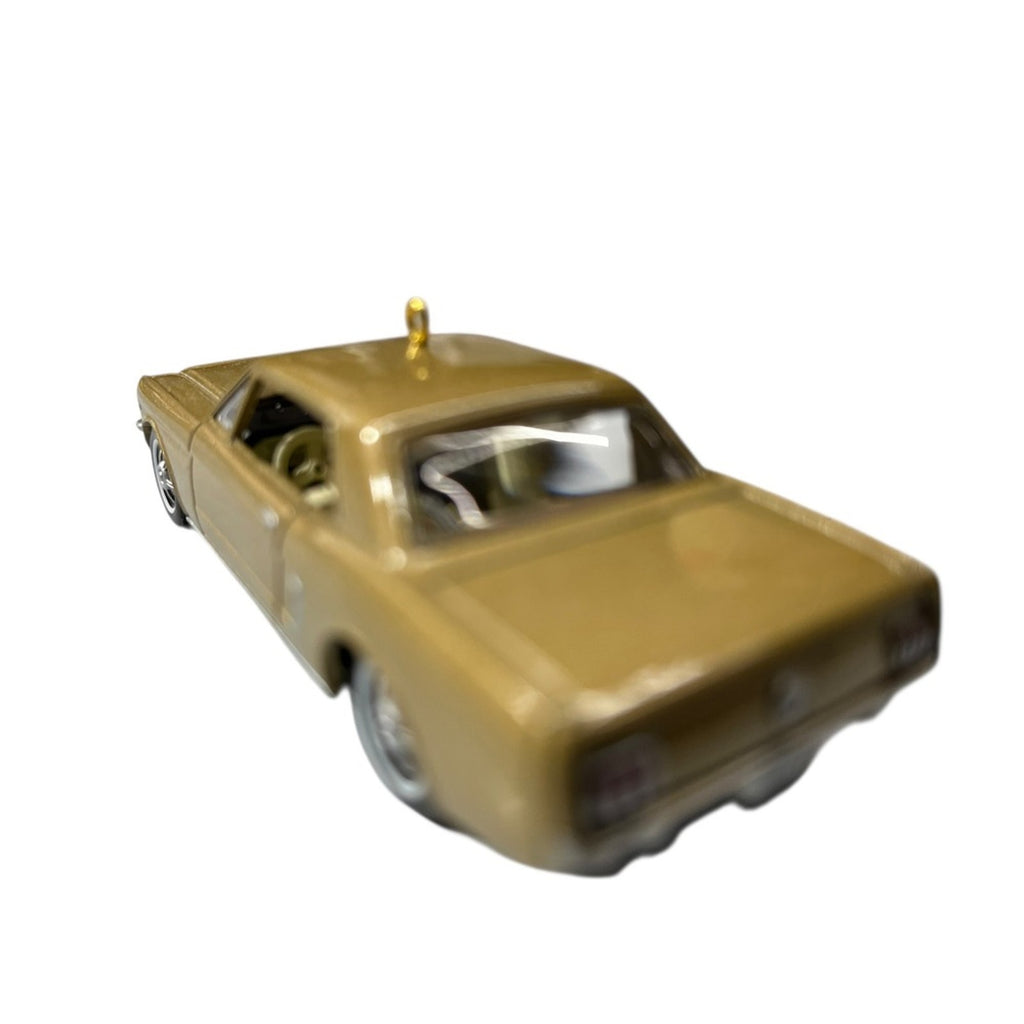 Hallmark Keepsake 1965 Ford Mustang Christmas Ornament 50 Years Gold Diecast