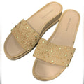 Donald J. Pliner Cava Suede Studded Slide SZ 9