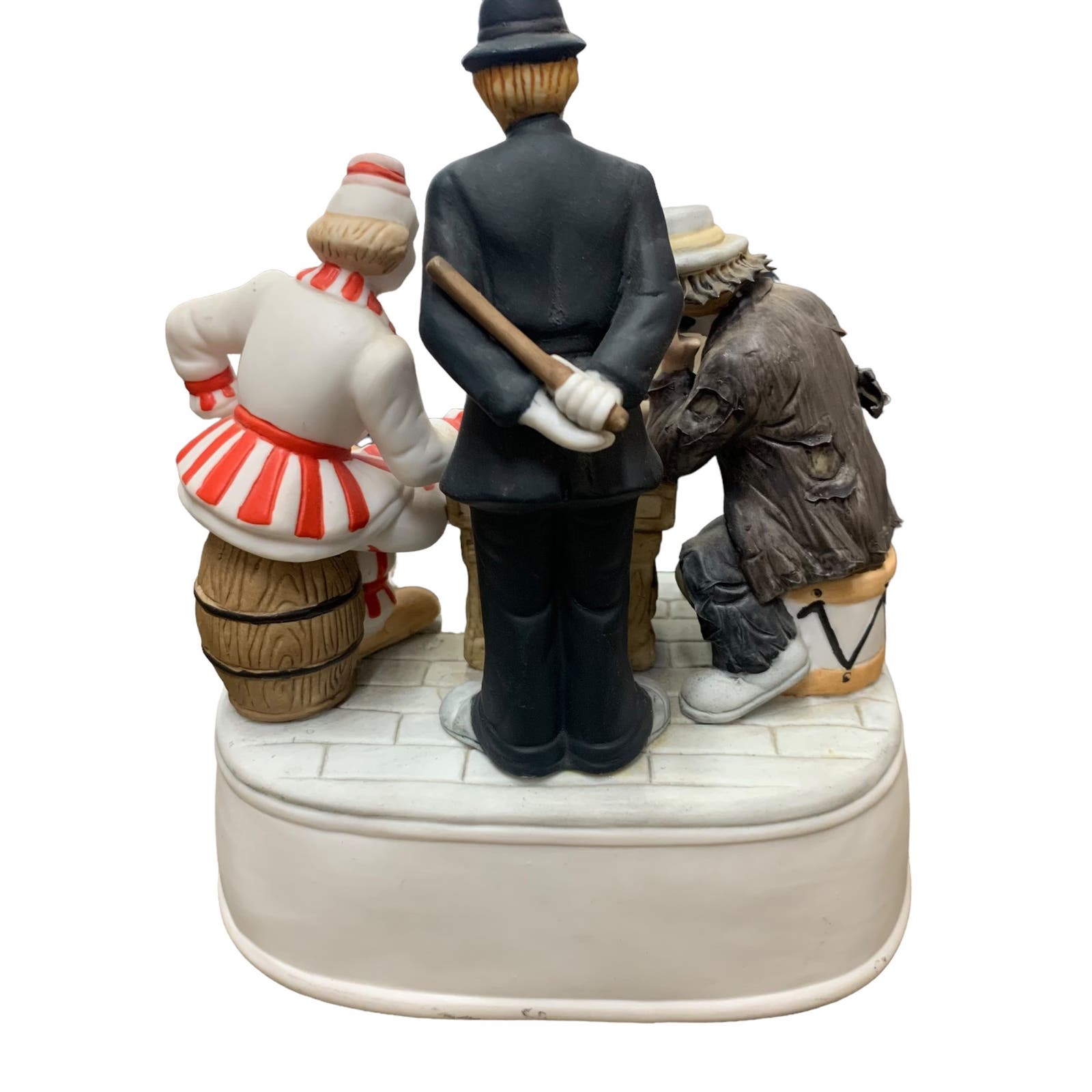 Emmett Kelly Jr. San Francisco Music Box "Fair Game"  Porcelain Figurine Clowns