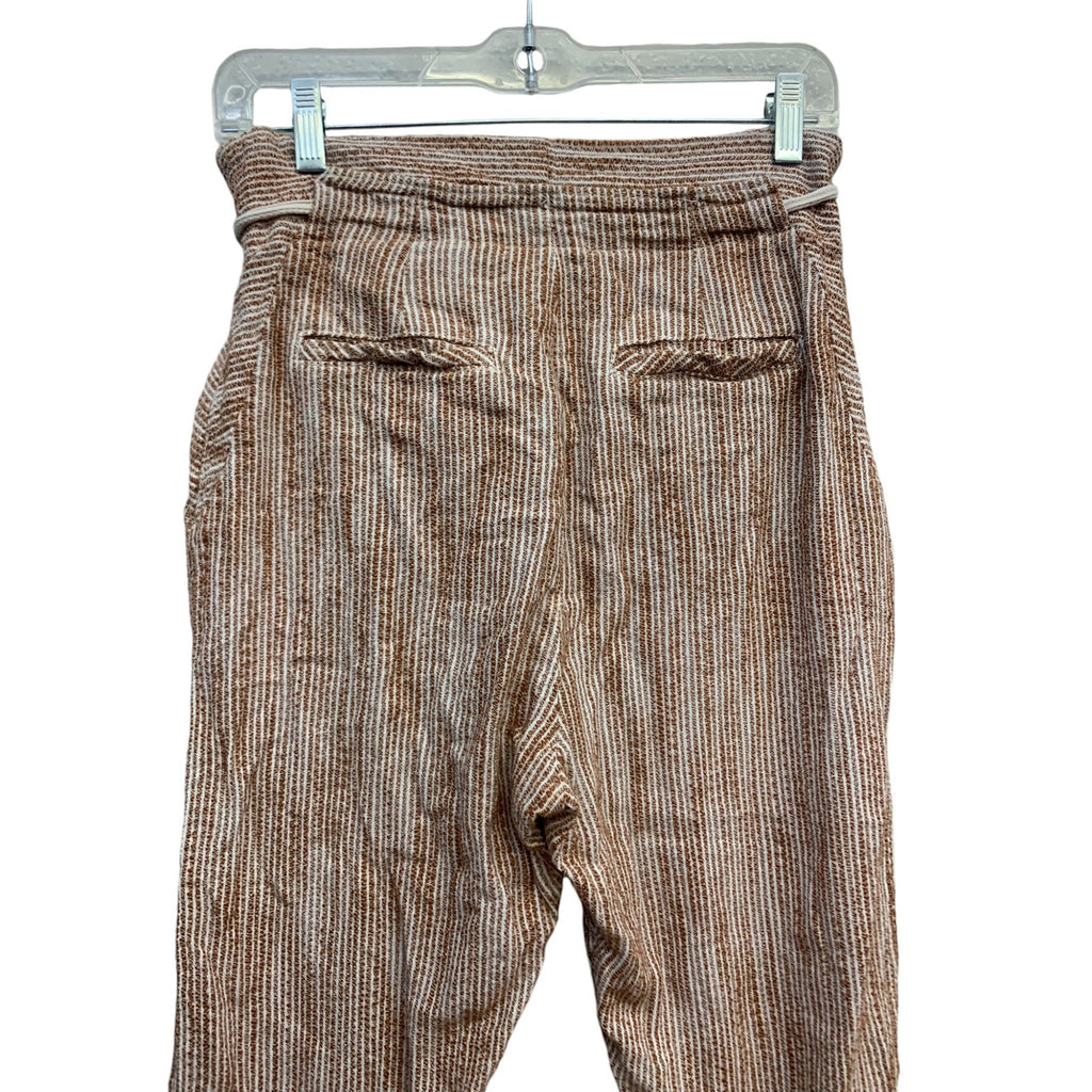Free People Womens Light at Sunrise Cotton Knit Cropped Pants SZ 4
