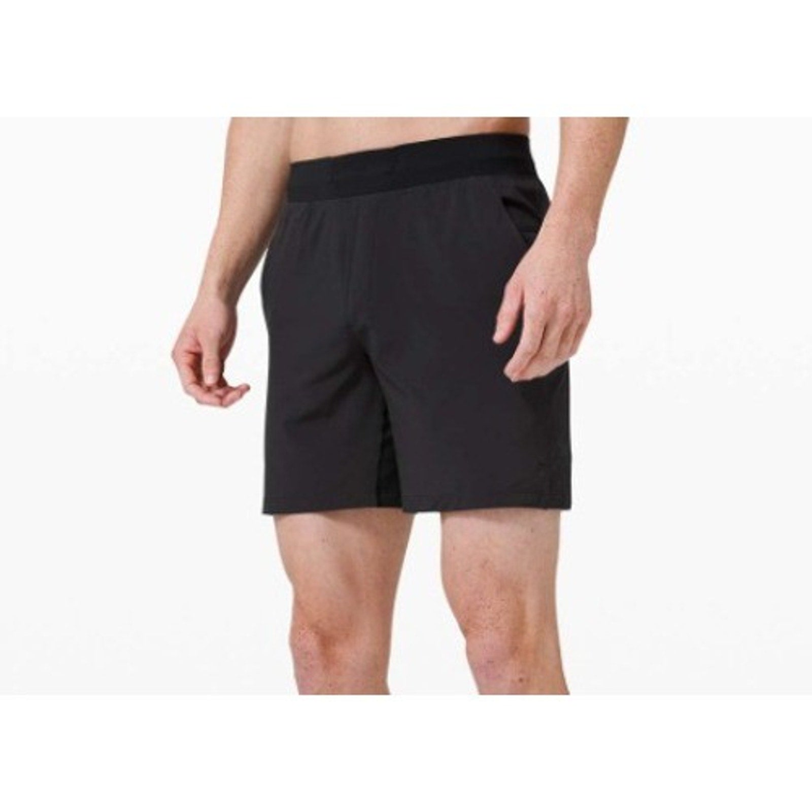 Lululemon T.H.E. Short *Linerless 7" Black Athletic runnung mens lighweight Med