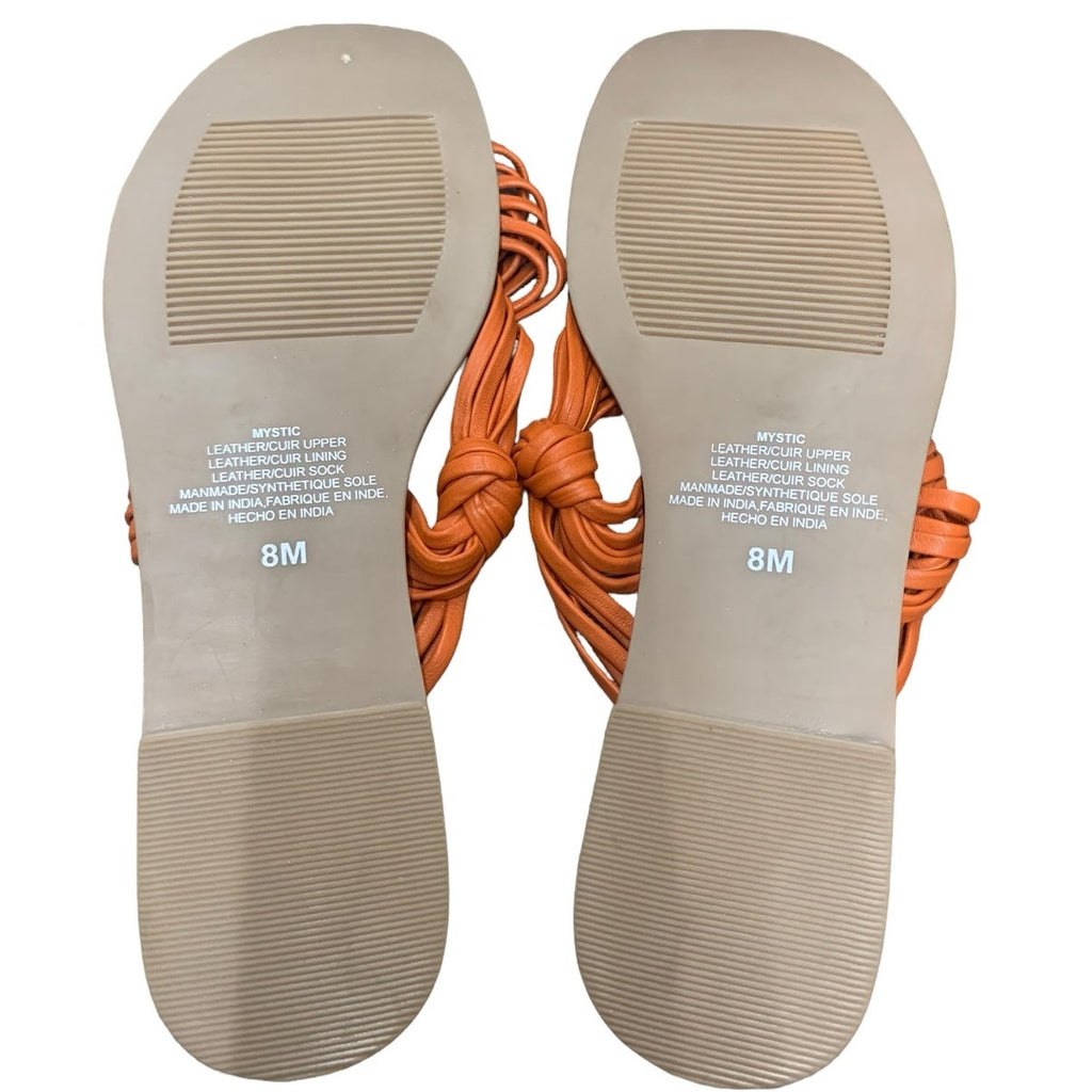 ANTHROPOLOGIE Matisse Mystic Sandals ORANGE SZ 8