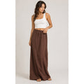 Celandine Womens Brown Textured Elastic Waist Maxi Skirt XS OB2011345 NWT