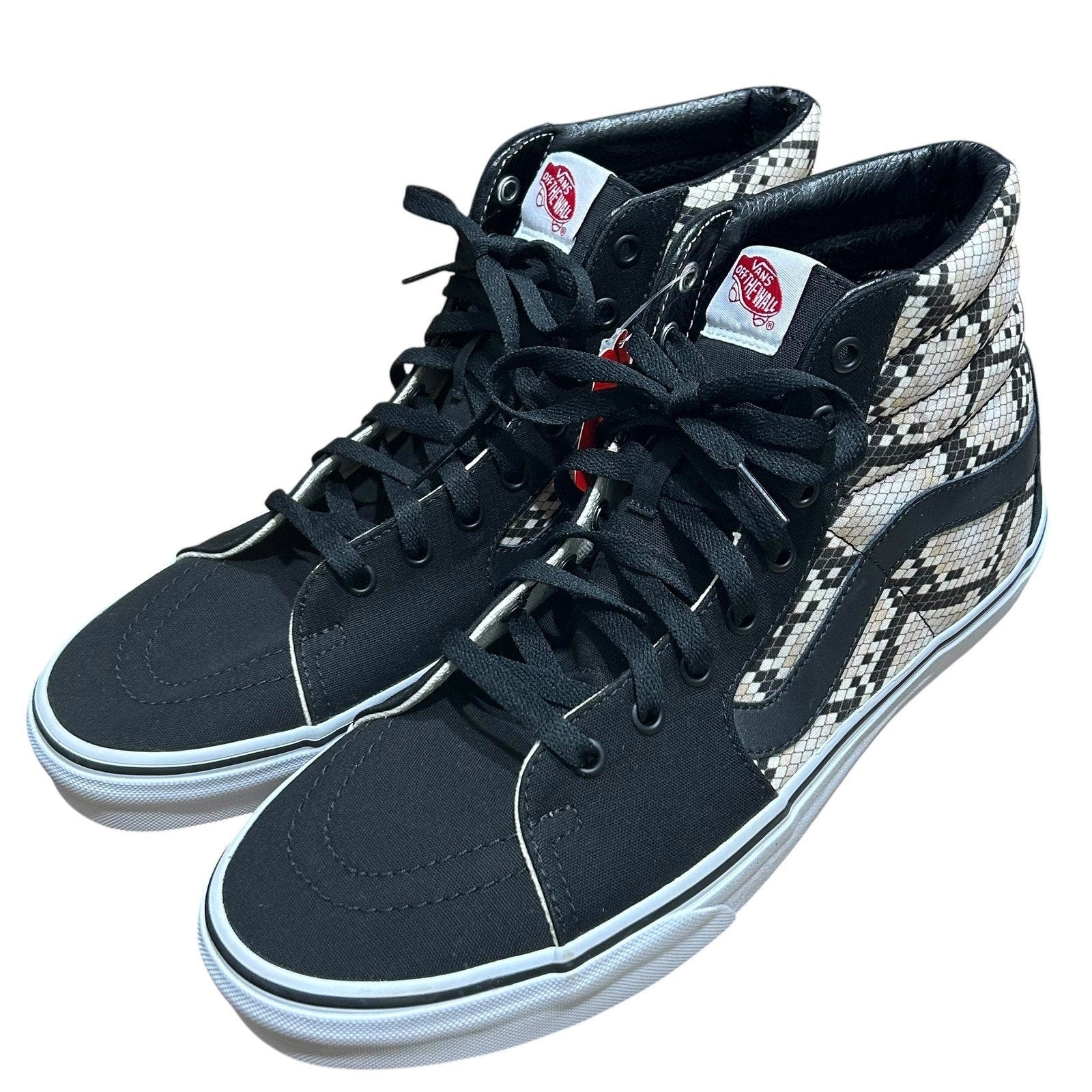 Vans Sk8-Hi Python Black High Top Sneakers Mens 12 New Classic Casual Urban