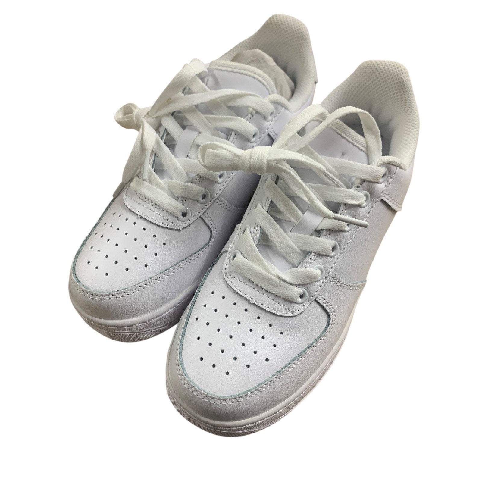 Drip Creationz White Sneakers Youth Size 4Y Lace Up Low Top Shoes Kids