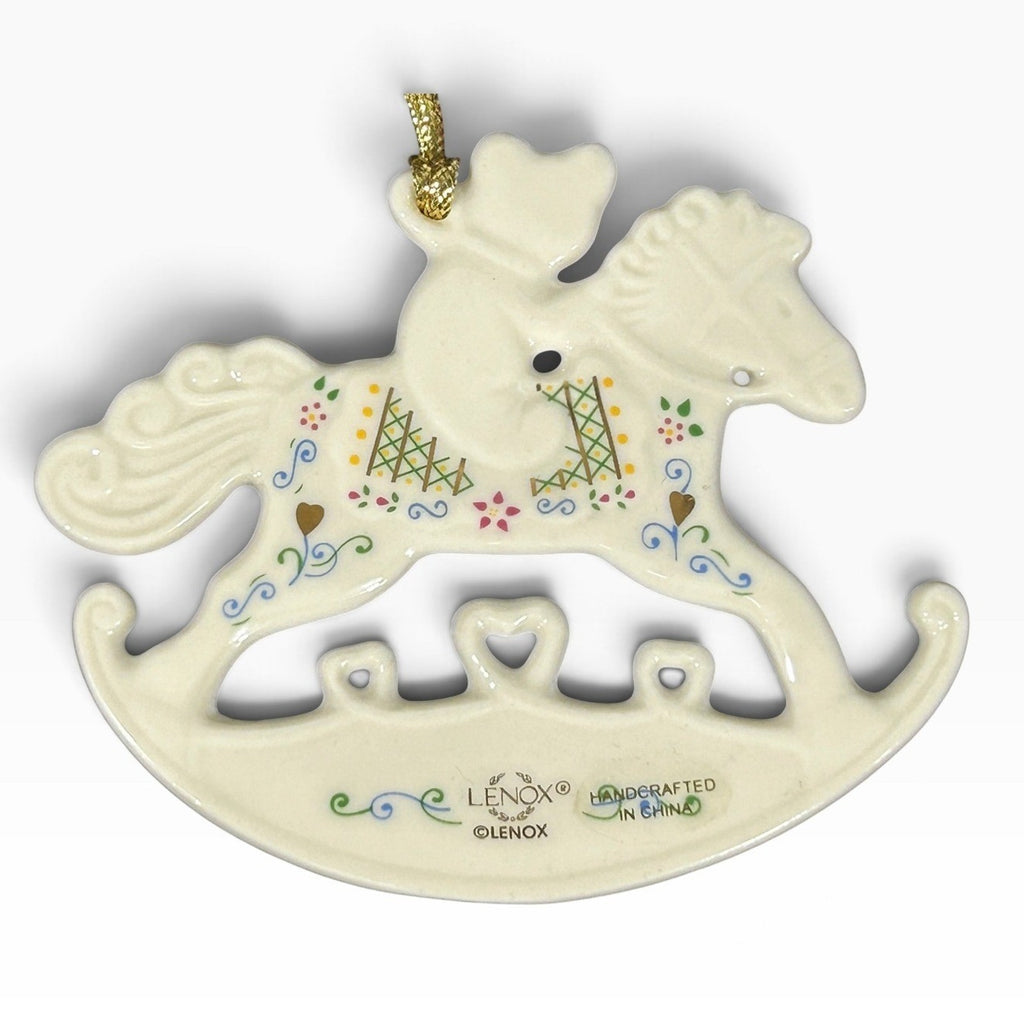 Lenox 2014 Annual Babys First Christmas Rocking Horse Ornament Macys 846966