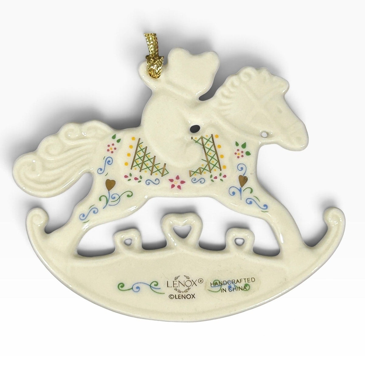 Lenox 2014 Annual Babys First Christmas Rocking Horse Ornament Macys 846966