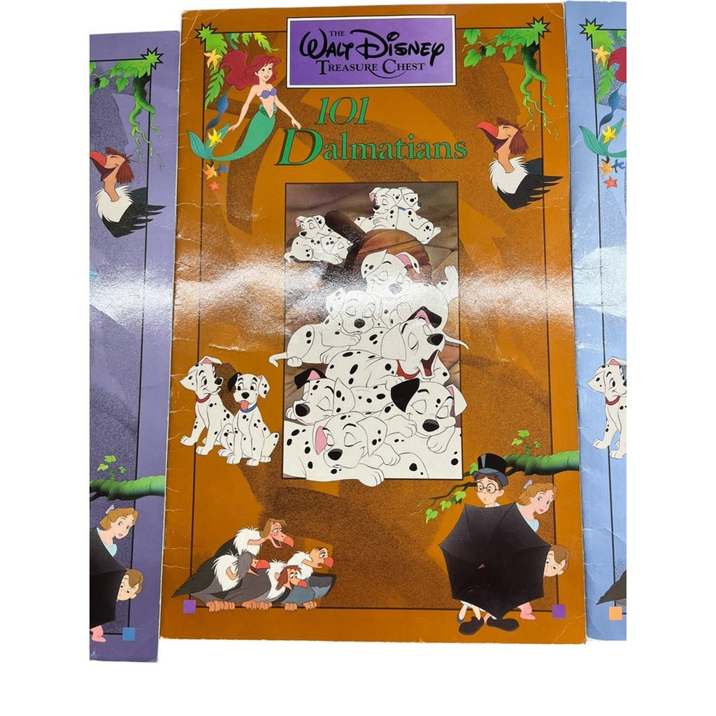 The Walt Disney Treasure Chest Set 5 Large Picture Books Vintage 1991