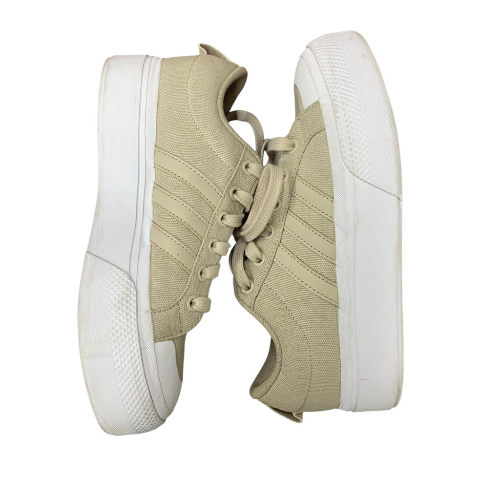 Adidas Bravado 2.0 Platform Skate Sneaker (Women) SZ 7 Beige/ beige/ white