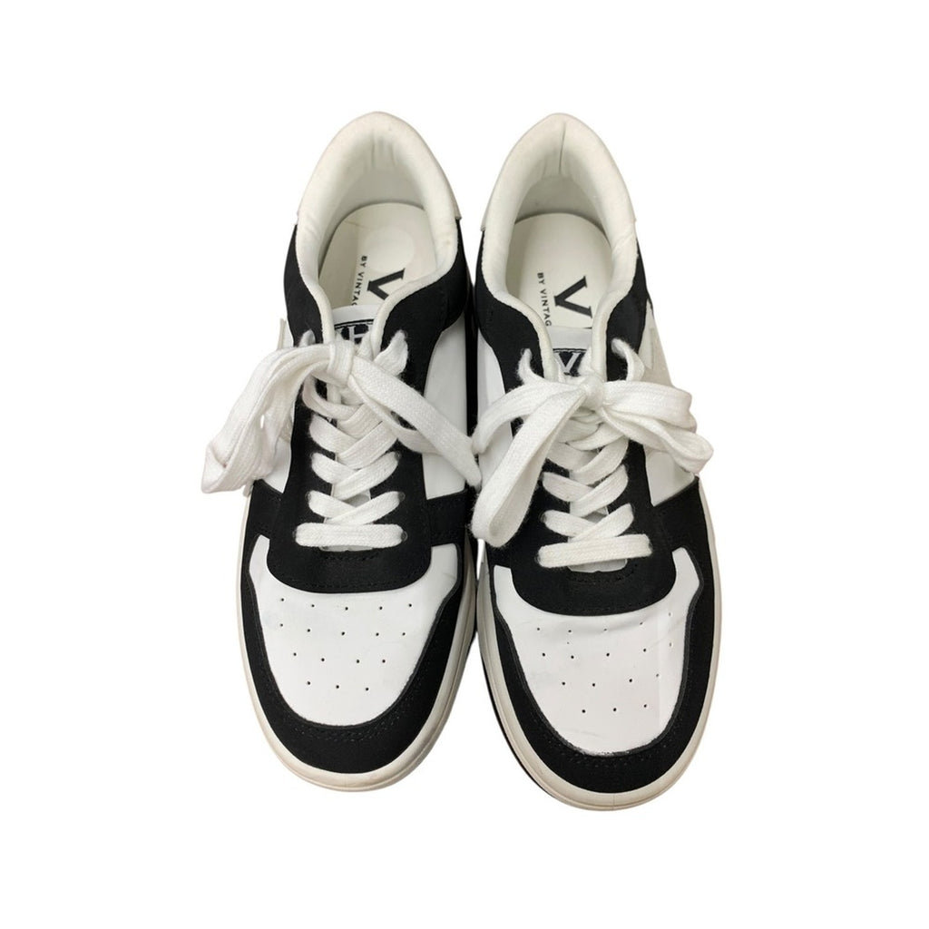 VH by Vintage H.V. Star Sneakers Womens Shoes Black & White SZ 8.5