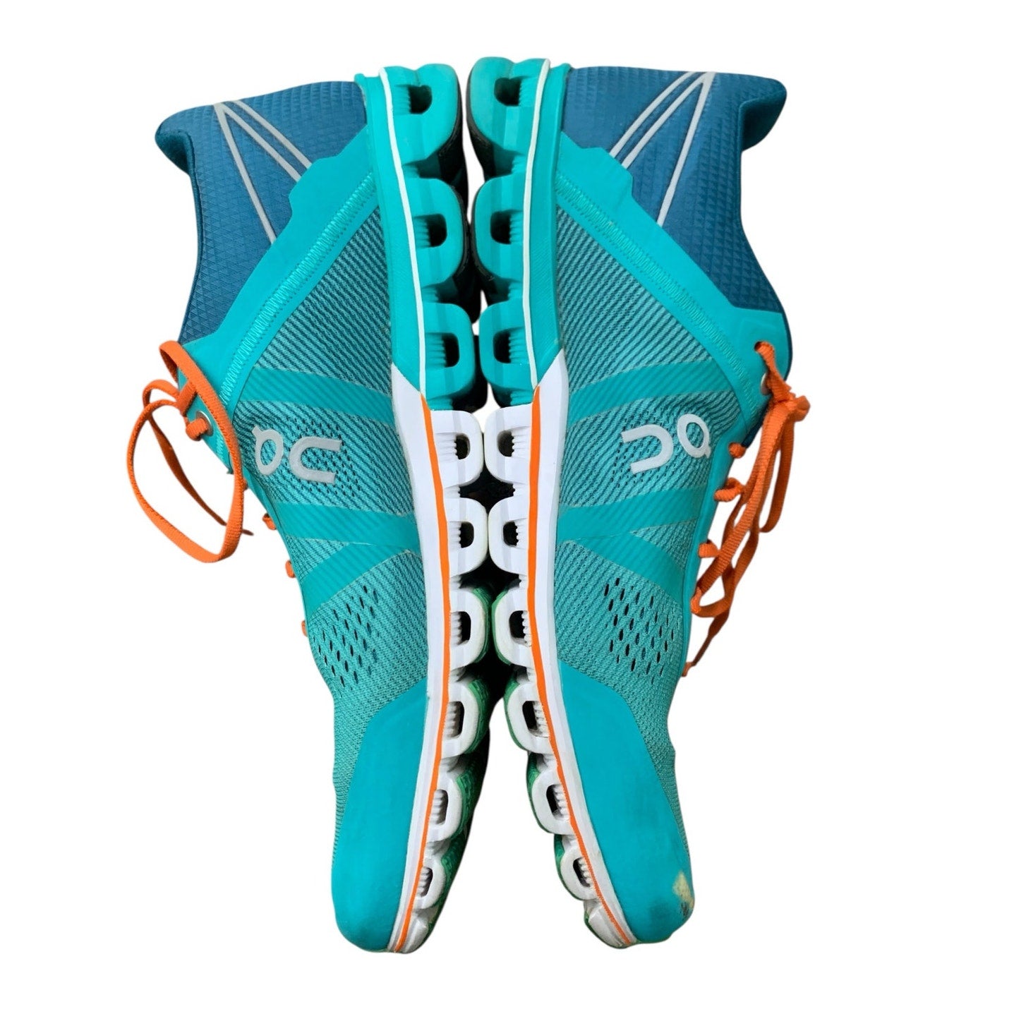 On Cloud 5 Atlantis Flame Blue Orange Swiss Engineered Women’s 9.5 Running
