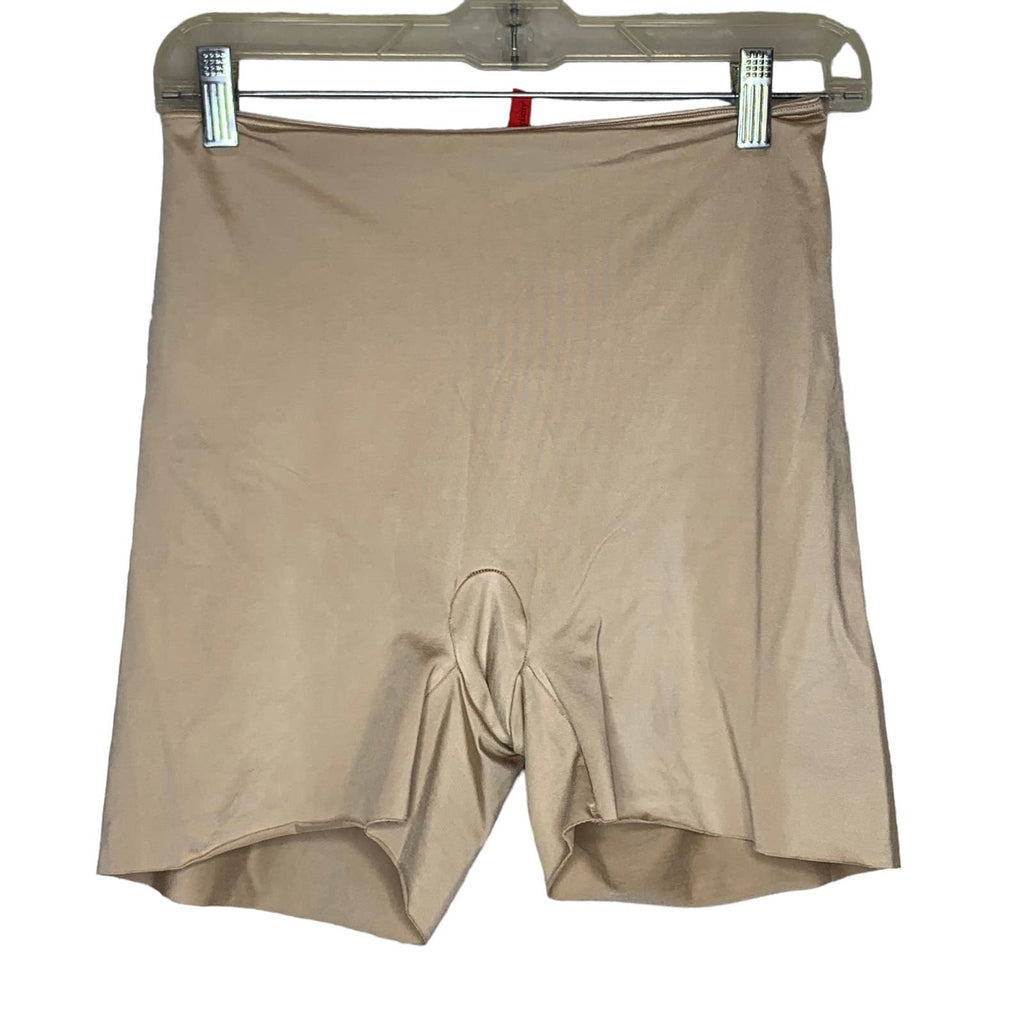SPANX Beige Shorts with Tummy Control SZ L