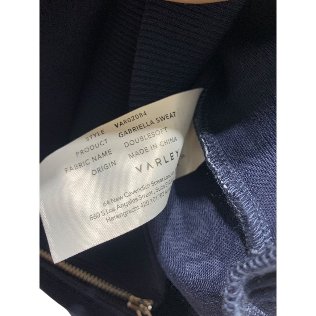 Varley Gabriella Sweatshirt Navy Blue DoubleSoft Crewneck Women's Small