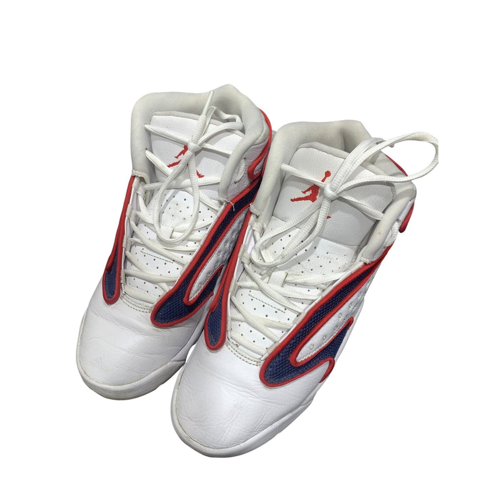 Jordan Womens OG White Navy Red Basketball Sneakers 133000-100 Size 9 retro