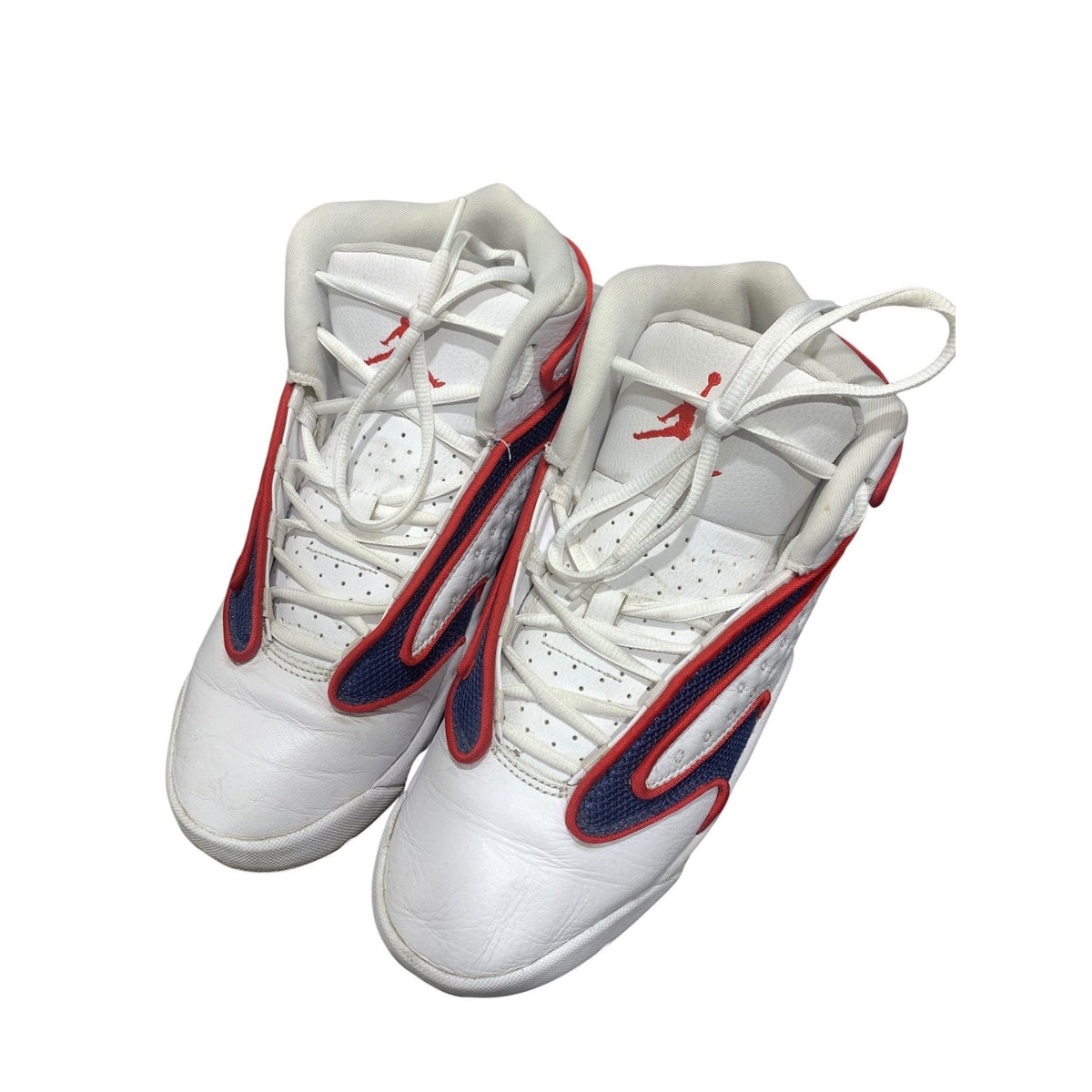 Jordan Womens OG White Navy Red Basketball Sneakers 133000-100 Size 9 retro