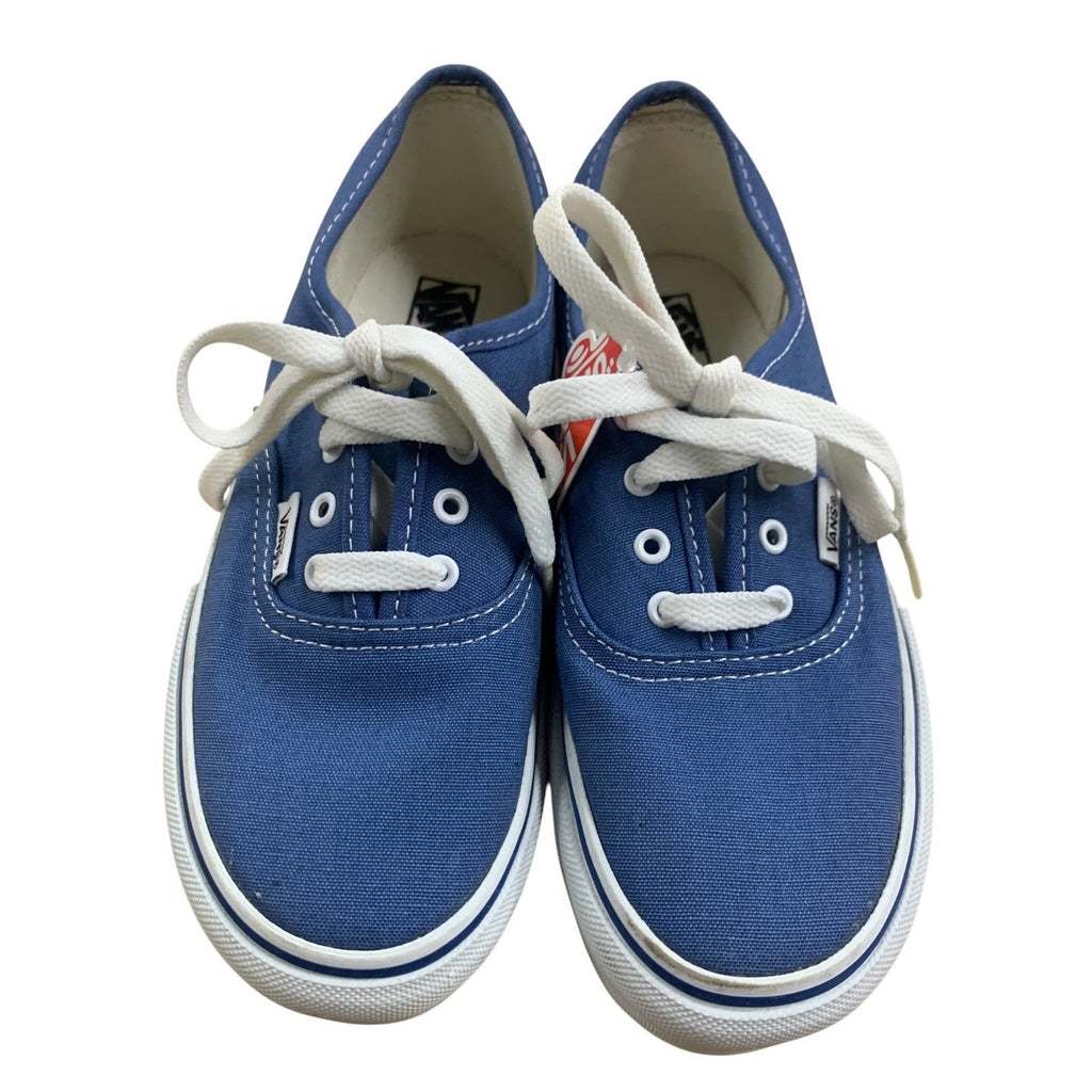 Vans Authentic Kids Classic Blue Canvas Low Top Lace Up Sneakers Shoes KIDS 3.5