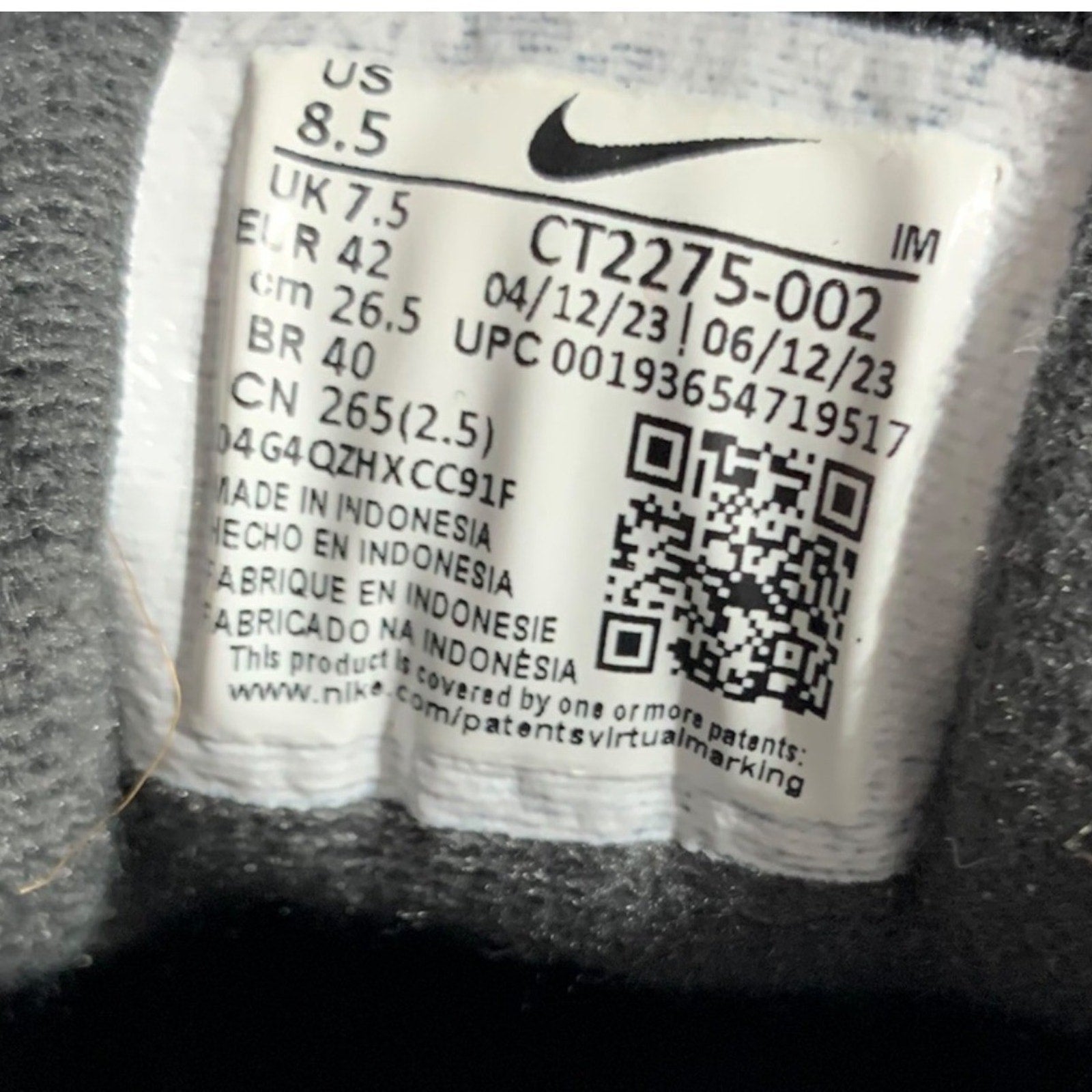 Nike Air Max LTD 3 Mens 8.5 Dark Grey Black Blue Sneakers CT2275-002