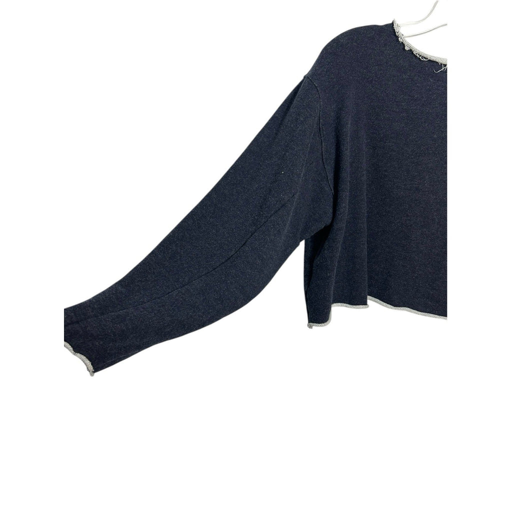 MOTHER The Cut Bubble Cropped Sweatshirt Coming In From The Cold XS grunge Edge
