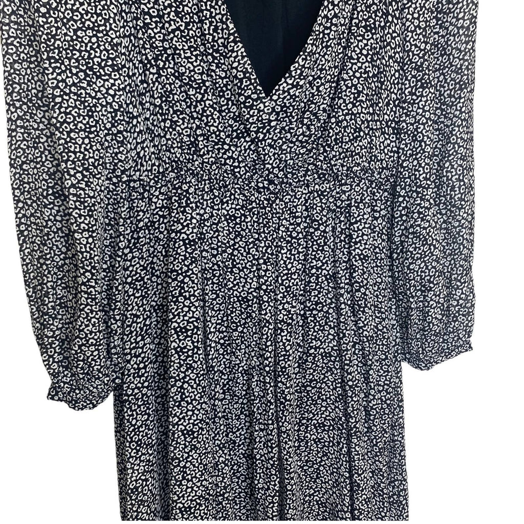 Maeve Faux Wrap Carolyn Animal Print Elastic Waist Boho Y2K