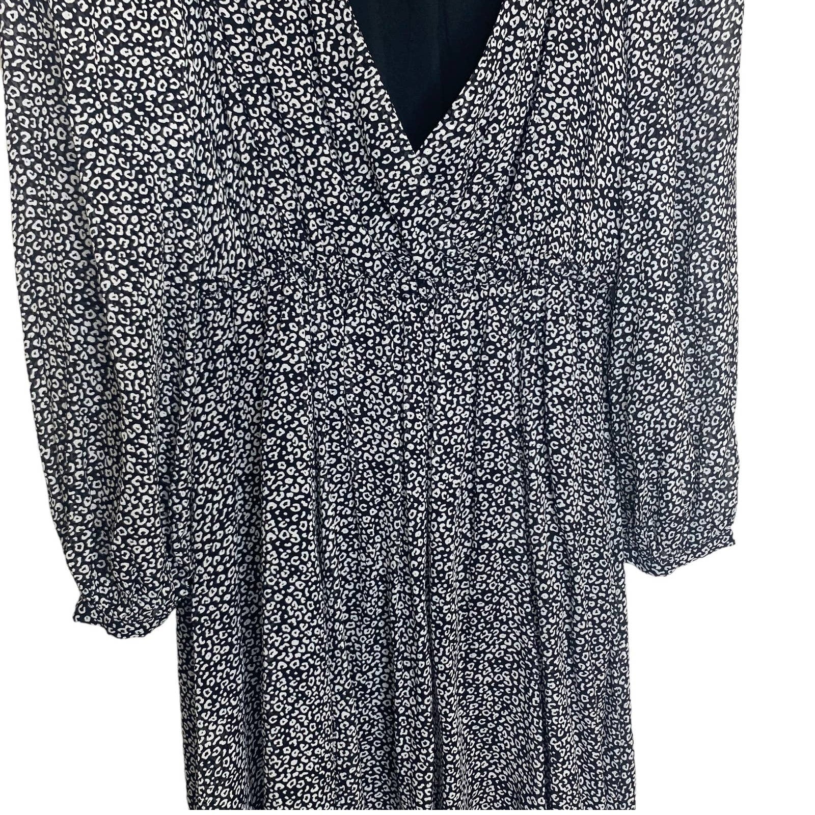Maeve Faux Wrap Carolyn Animal Print Elastic Waist Boho Y2K