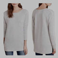 Anthropologie Dolan Left Coast Grey Sweatshirt Top Tunic SZ S