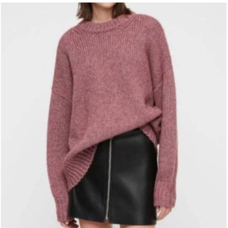 ALLSAINTS Gemini Jumper Italian Yarn Chunky Sweater SZ L Oversized
